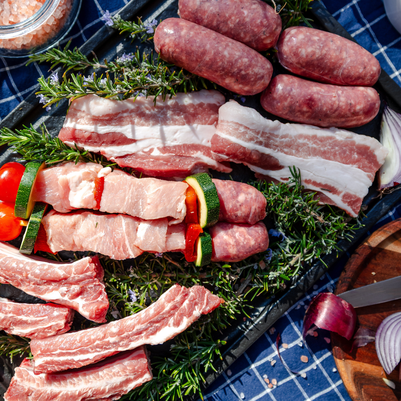 Linea Grigliata Costine, pancetta, salsiccia e spiedini